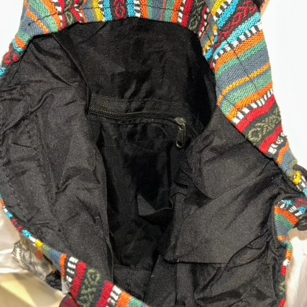 African Patchwork OWL cotton back pack TRAVEL